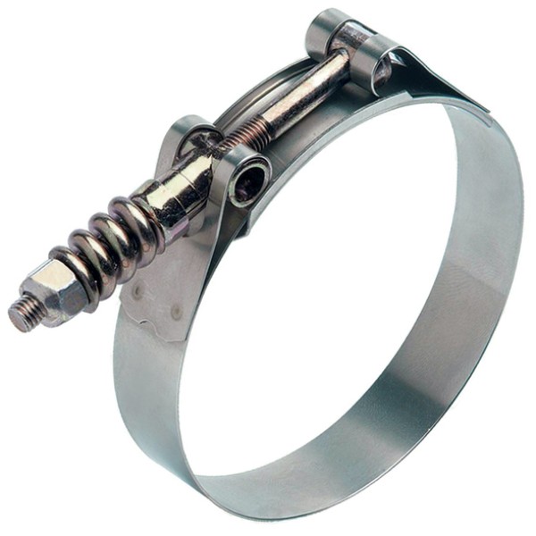 Exhaust T Bolt Clamp (Constant Torque), Stainless Steel - 3.63 to 3.87  Working Range