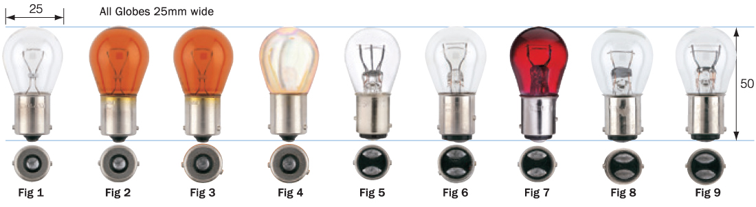 Stop/Tail & Indicator Globes