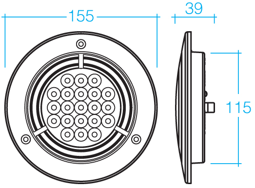 Sequential Direction Lamp Narva Model 56 LED Sequential Rear Direction Lamps with 155mm Contoured ...