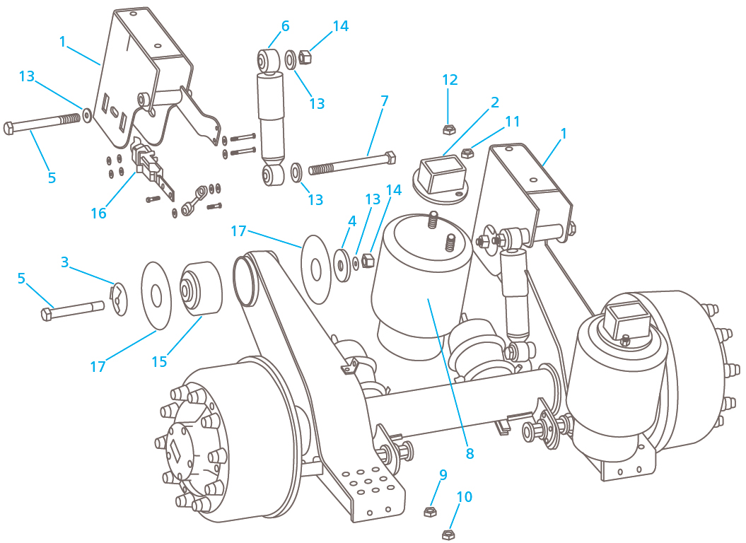 Meritor Ridestar FS - Overslung Air Suspension